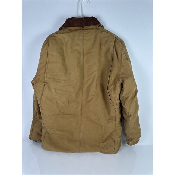 Vintage Carhartt Coat Brown Duck Canvas Tan 42 Tall CQ196 - Picture 5 of 16